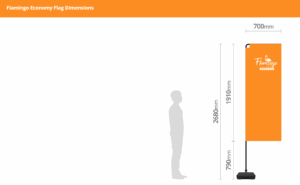 Flamingo Economy Flag dimensions